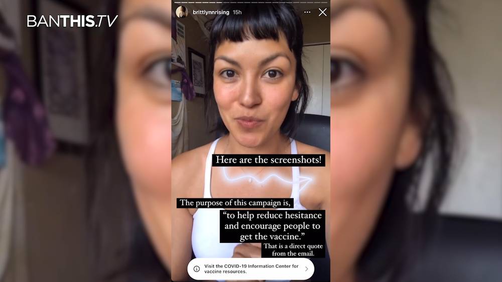 Instagram Model Exposes Racist COVID Vaccine Propaganda Campaign