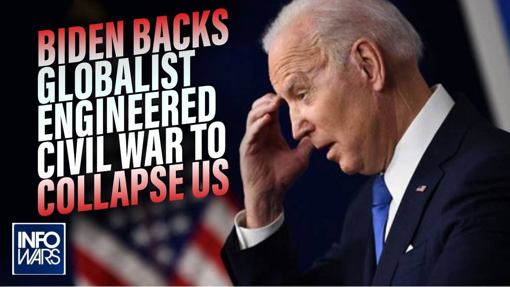 Alex Jones breaks down the details of the globalist puppet Joe Biden heading up the attack on US Citizens to stoke a new civil war and collapse the United States.